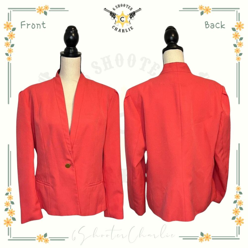 Vintage Walden Classics Pink One Button Blazer Jacket Made in USA